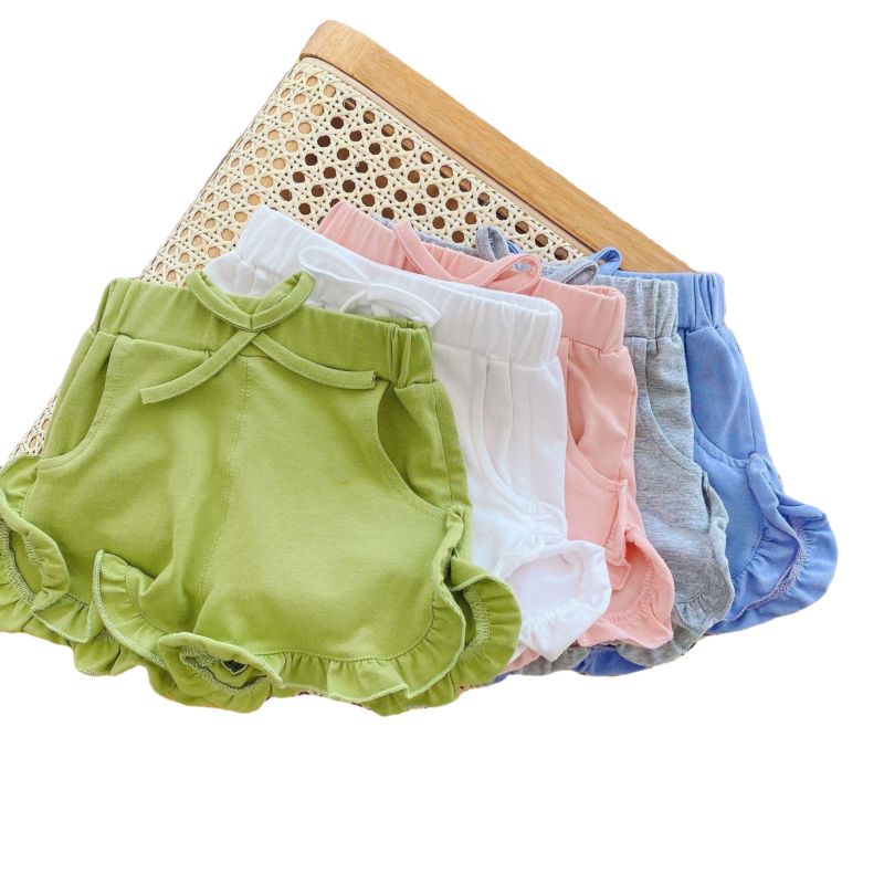1-3Y Infants Flouncing Lace Shorts Kids Girls Cotton Casual Cute Shorts