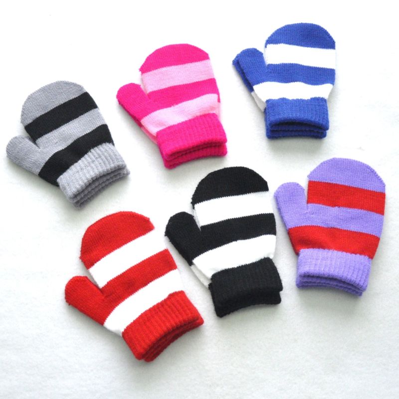 1-4 Year Old Children Outdoor Sports Gloves Warm Wool Gloves Kindergarten Children Wrap Gloves