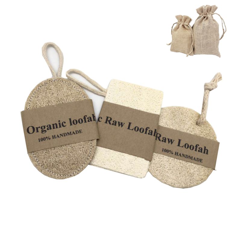 100% Organic Private Label Loofah Sponge Natural Dish Scrubber
