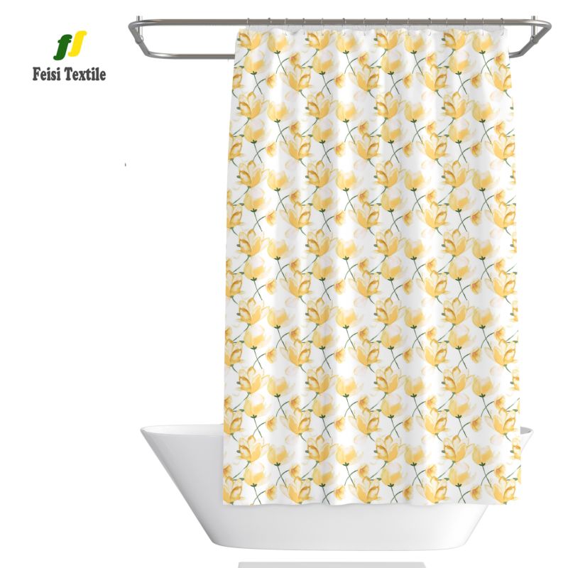 Printed Polyester Shower Curtain