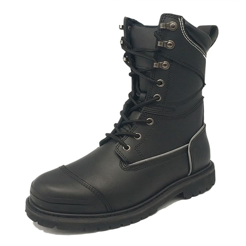 10 Inches Leather Waterproof Coal Mining Safety Boots, Mining Safety Shoes