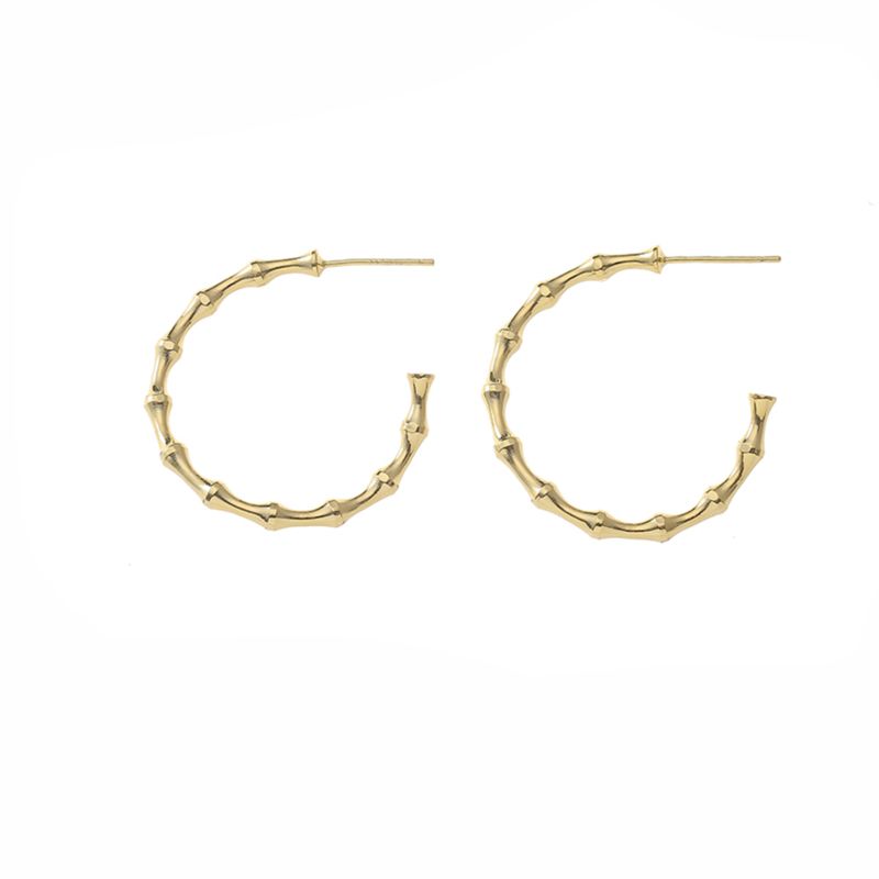 14K Gold Plated Bamboo Earrings Diy Personalize Earrings Supplies Findings for Jewelry Making Supply