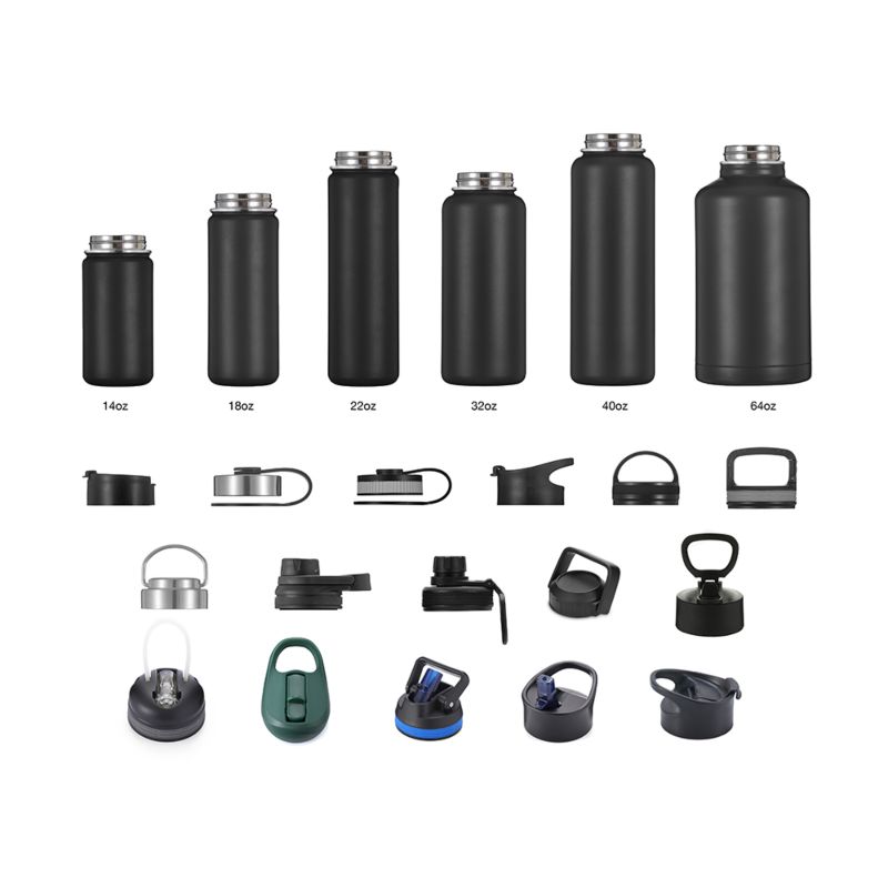 14Oz 18Oz 22Oz 32Oz 40Oz 64 Oz Vacuum Insulated Stainless Steel Sports Water Bottle Double Wall