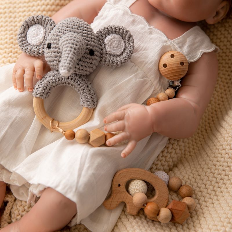 Buy Wholesale 1Pc Baby Rattle Toys Cartton Animal Crochet