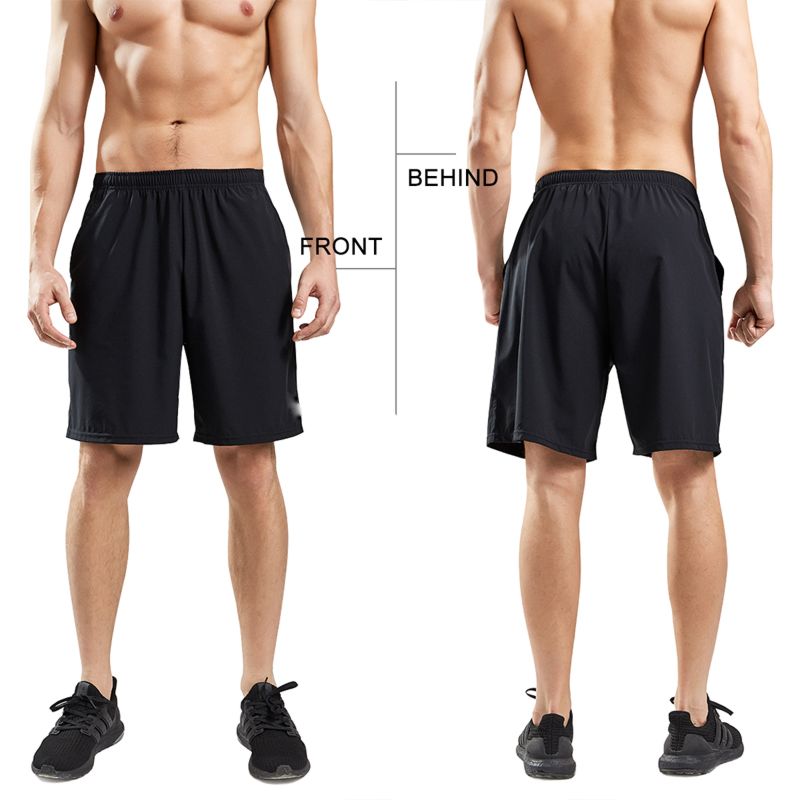 2 in 1 Shorts Men Running Shorts Quick Dry Workout Jogging Gym Fitness Sport Short Athletic Mens Running Sweatpants with Pockets