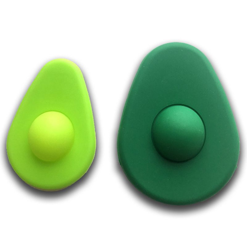 2Pcs Silicone Crisper Reusable Vegetable Savers Fresh-Keeping Food Hugger Avocado Hugger