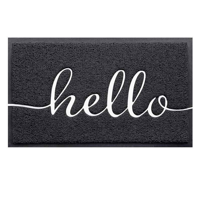 30"X17.5" Durable Welcome Mat Low Profile Floor Mat Front Doormat Indoor Outdoor Hello Doormats Non Slip Rugs Door Mat for Home