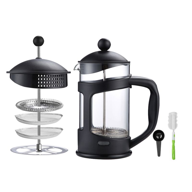 350Ml Heat-Resistant Glass French Coffee Press Black Coffee Press French Press Coffee Maker