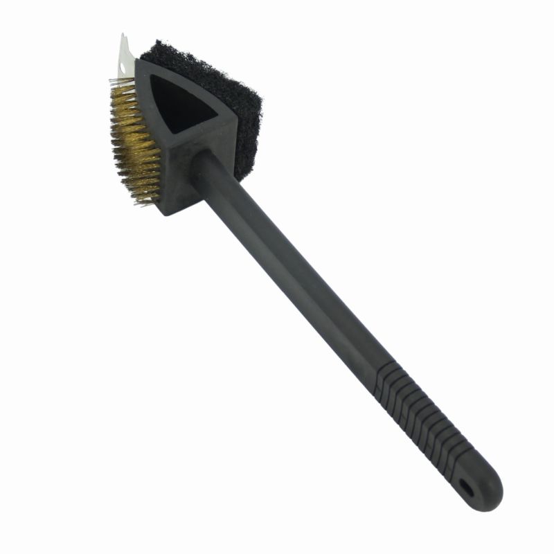 3 in 1 Bbq Grill Cleaning Brush with Scraper Bbq Tools Accessories Grill Grate Cleaner