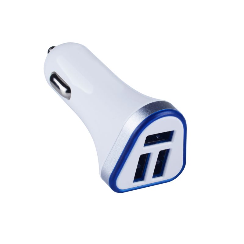 3 Port Mini Usb Car Charger Adapter 2 Port Usb Car Music Charger with Certifications 2.1A or 3.1A Dual Usb Car Charger for Vw