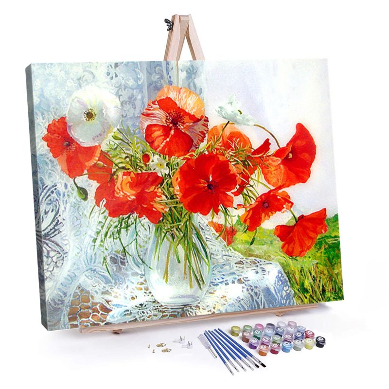 40*50Cm without Frame Acrylic Painting Paint Diy Painting by Number Canvas for Kids