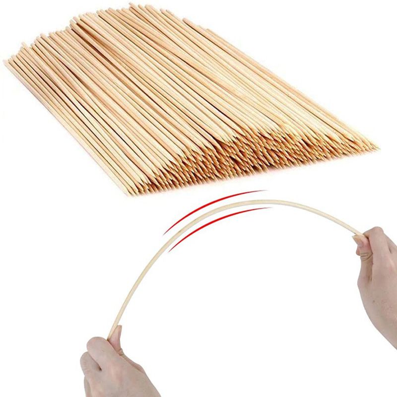 40Cm 50Cm Barbecue Roasting Kabob Beef Disposable Bamboo Skewer Sticks
