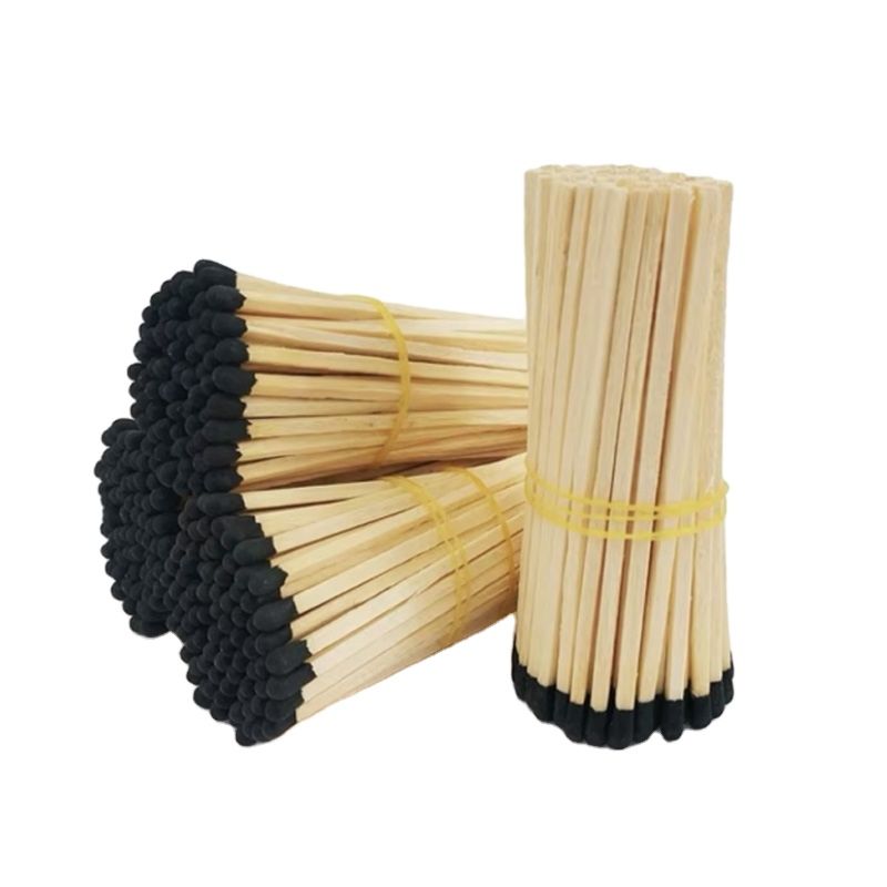 65Mm 75Mm100Mm Black White Matchstick Matches in Glass Jar Matchsticks