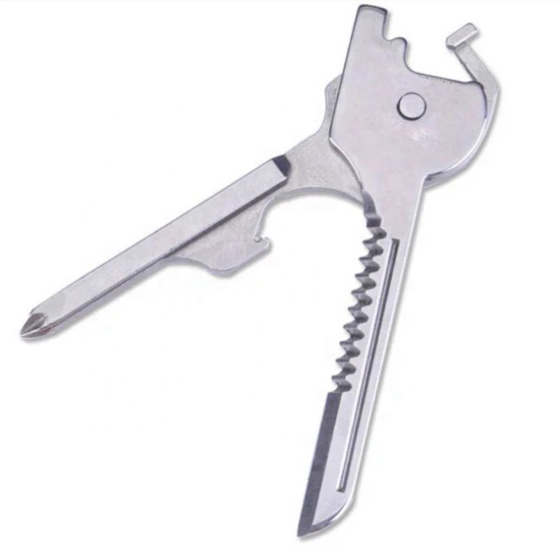 6 in 1 Multifunctional Key Knife Mini Edc Tool Portableoutdoor Folding Keychain