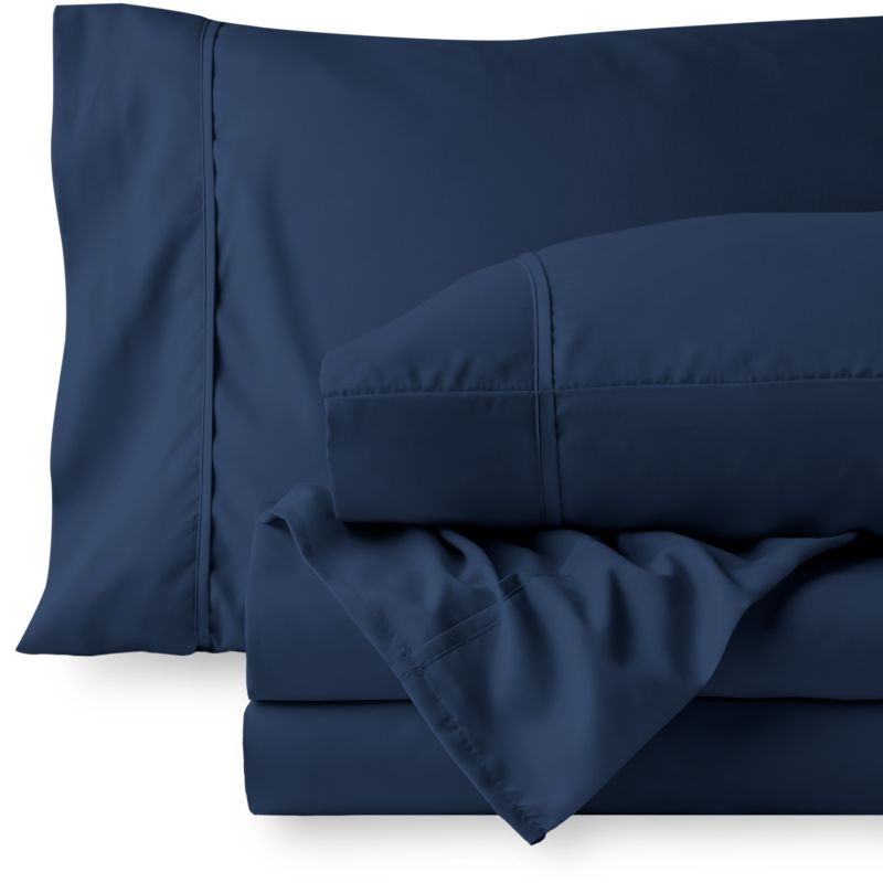 6 Piece Soft Microfiber Bed Sheet Set, Deep Pocket up to 16", Wrinkle & Fade Resistant