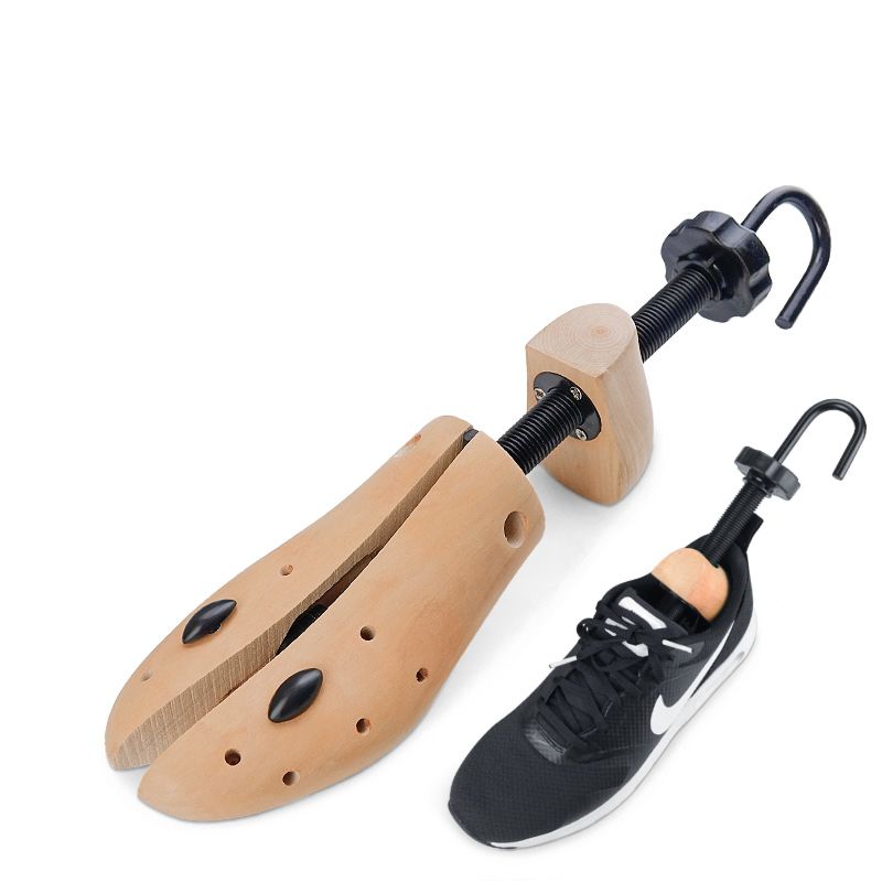 Adjustable Size Wooden Sport Shoe Boot Tree Form Shaper Stretcher Cedar Keeper for Lady