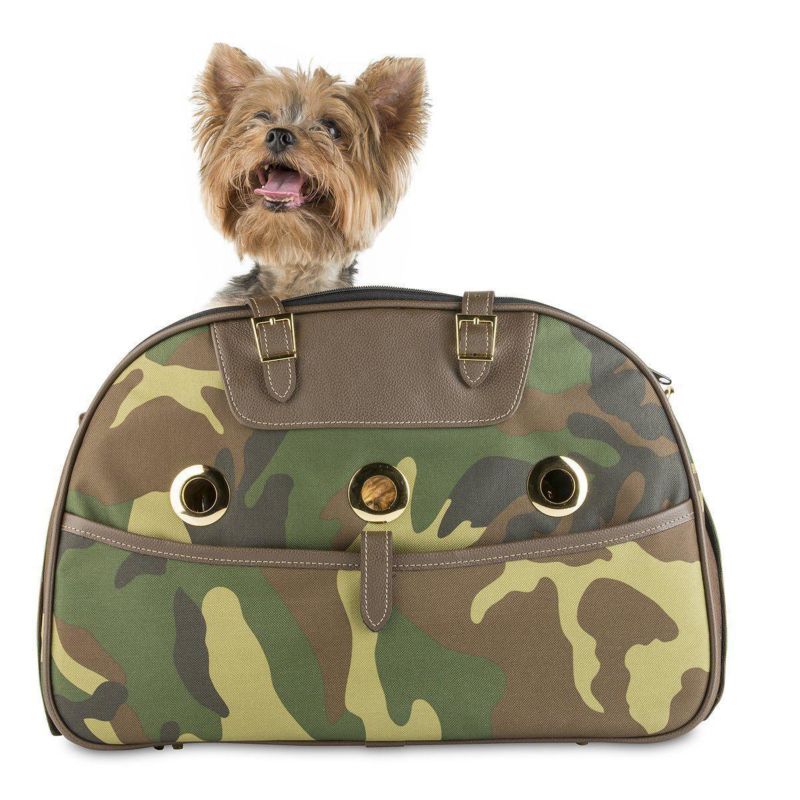 Advocator / Beg Tangan Military Green Pattern Waterproof Material Travel Pet Handbags Dog Carriers