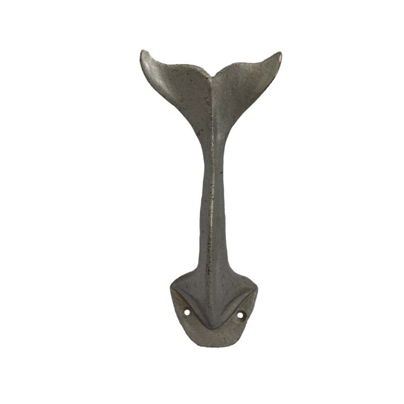 Antique the Whale Tail Shape Cast Iron Coat Hook Rustic Decorative Key Hanger