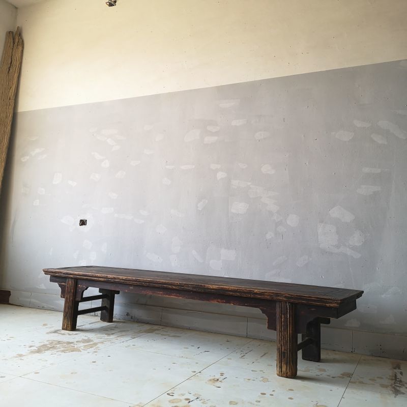 Antique Vintage Rustic Simple Long Bench