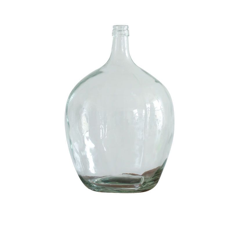 Asia Zen Big Belly round Multi-Color Glass Floor Vase for Home Decor Nordic Glass & Crystal Vases for Flowers