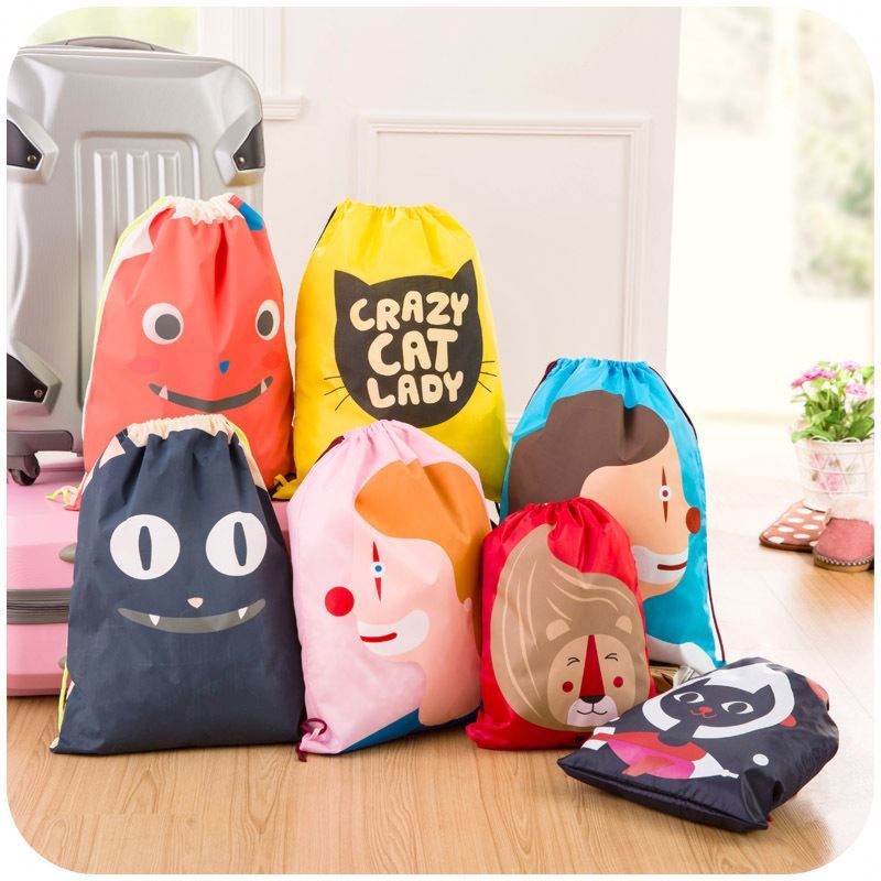 Audit Durable Small Polyester Drawstring Foldable Bag