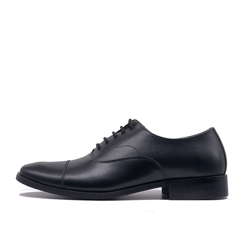 Avatar Good 100% Genuine Leather Shoes for Men Uniform Dress Military Office Leather Shoes Black