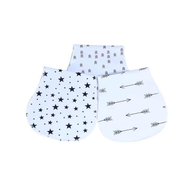 Baby Burp Cloths Extra Soft Waterproof Absorbent Burp Cloths 3 Pack