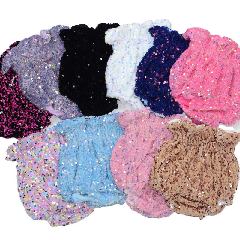 Baby Girls Bummies Shorts Multiple Colors Children Girl Elastic Sequins Bloomers