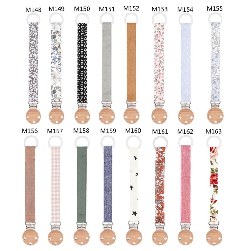Baby Pacifier Clip Chain for Soothers Cotton Linen Soother Dummy Holder Leash Strap Nipple Holder Infant Feeding