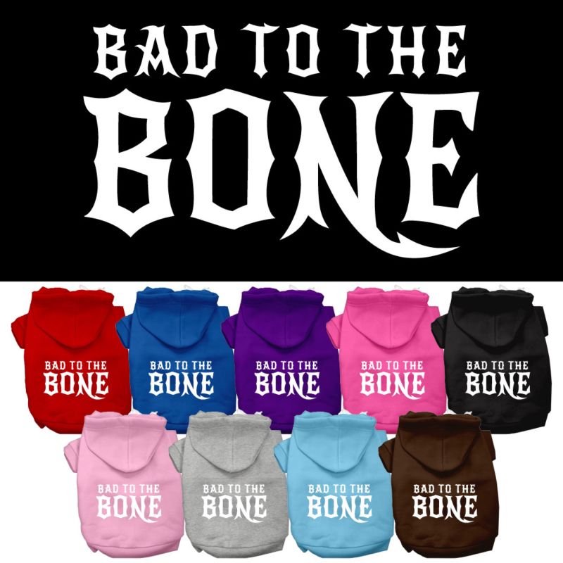 Bad to the Bone Dog Pet Hoodies
