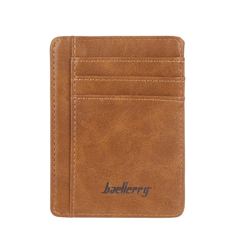 Baellerry Luxury Inspired Universal Purse Wallet Ultra Minimalist Men's Slim Leather Card Holder