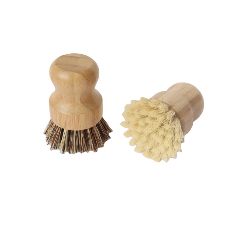 Bamboo Pot Scrubber - Zero Waste Dish Brush/Kitchen Scrub Brush