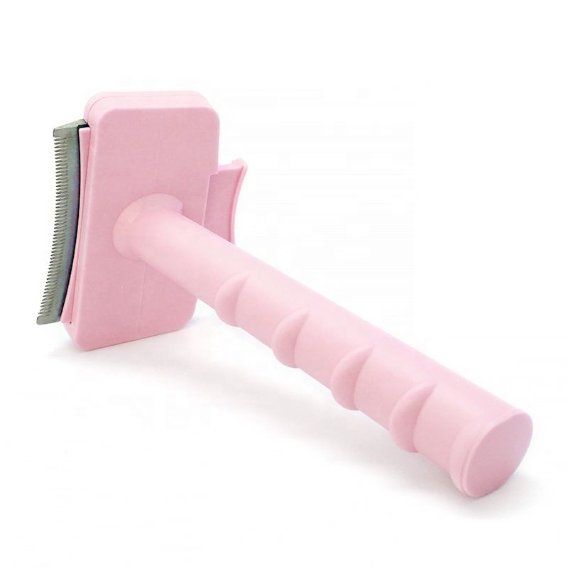 Baoli Mascotas Cepillo 2 in 1 Pet Silicon Removing Brush Grooming Deshedding and Dematting Tool Pet Dog Comb Brush