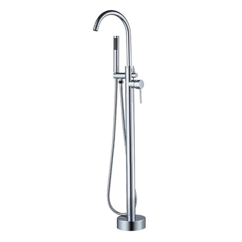 Bathroom Fittings Brass Floor Mounted Faucet for Freestanding Bathtub