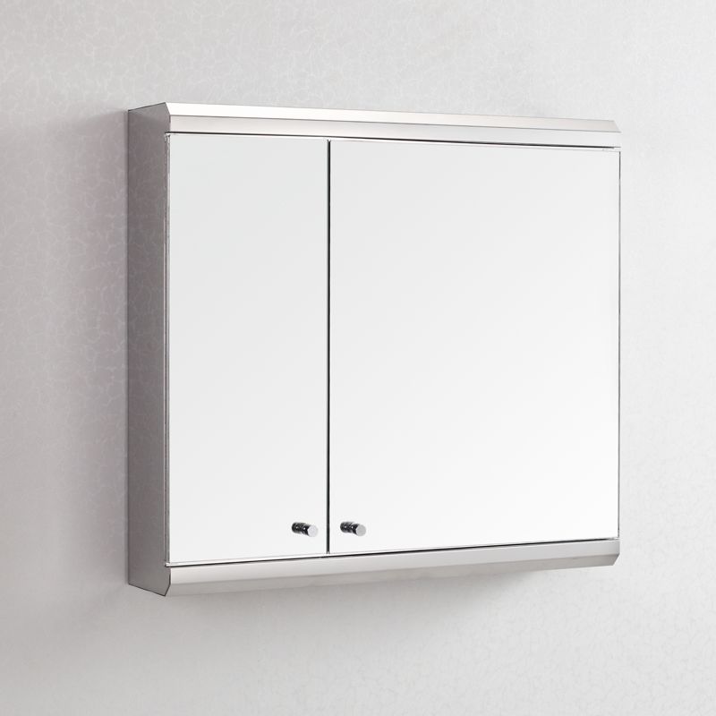 Bathroom Storage Mirror Medicine Cabinet Ss Wall Mount Stainless Steel Modern 15-30 Days Acceptable Polishing Rectangle 23-25 In