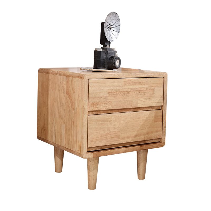 Bedroom Furniture Wooden Bedside Table Modern Solid Wood Nightstand Ash Wood Bedside Cabinet