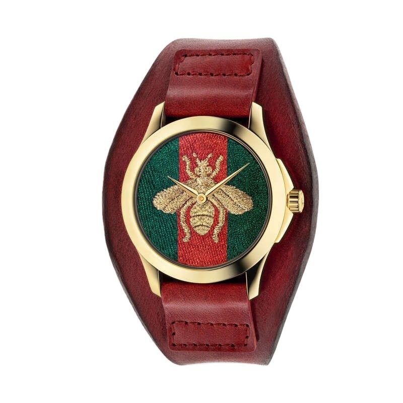 Bee Wristwatch Made in Watches Wide Leather Strap