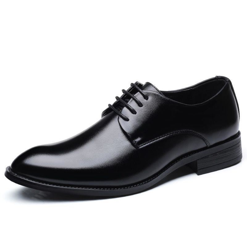 Big Size Classic Men Patent Leather Black Wedding Dress Shoes Lace up Oxford Shoes Man Pointed Toe Formal Shoes