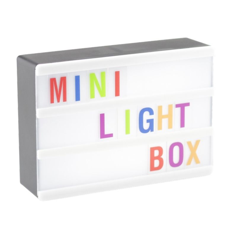 Black Shell A6 Light Box Cinema Mini Led Light Box A6 Size Cinema Lightbox Mini Led Lightbox with Letters Lb-A6-Usb-B Rectangle