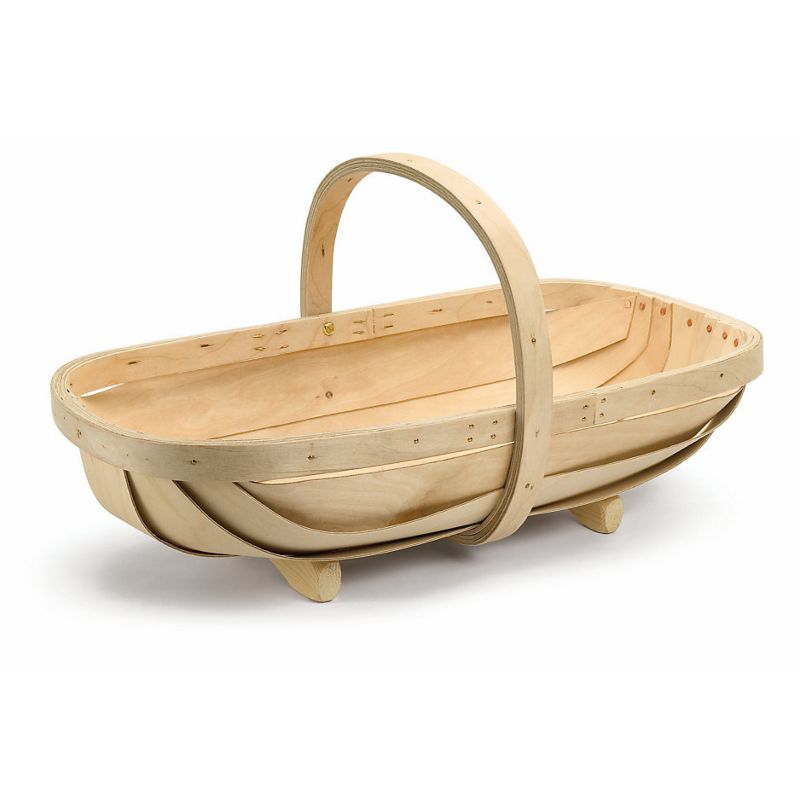 Boat Shape Wood Chip Basket Use for Storage Fruit/Food/Vegatable