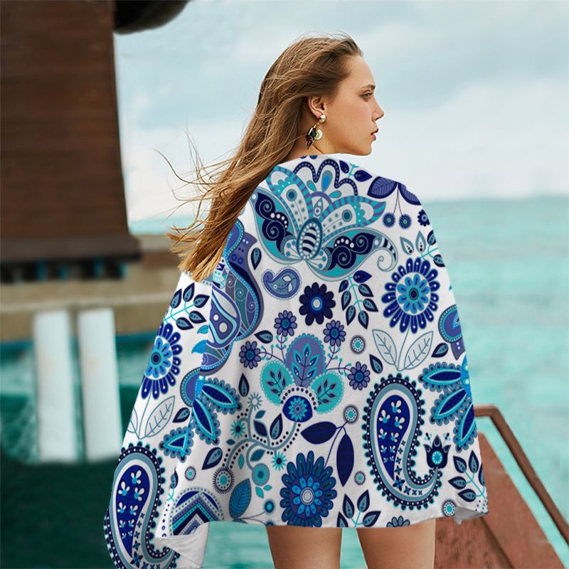 Bohemian Beach Towel Creative Printing Sunscreen Shawl