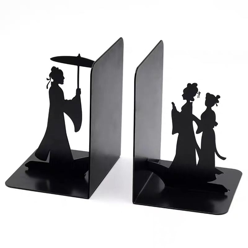 Bookend Holder Steel Elephants Bookends