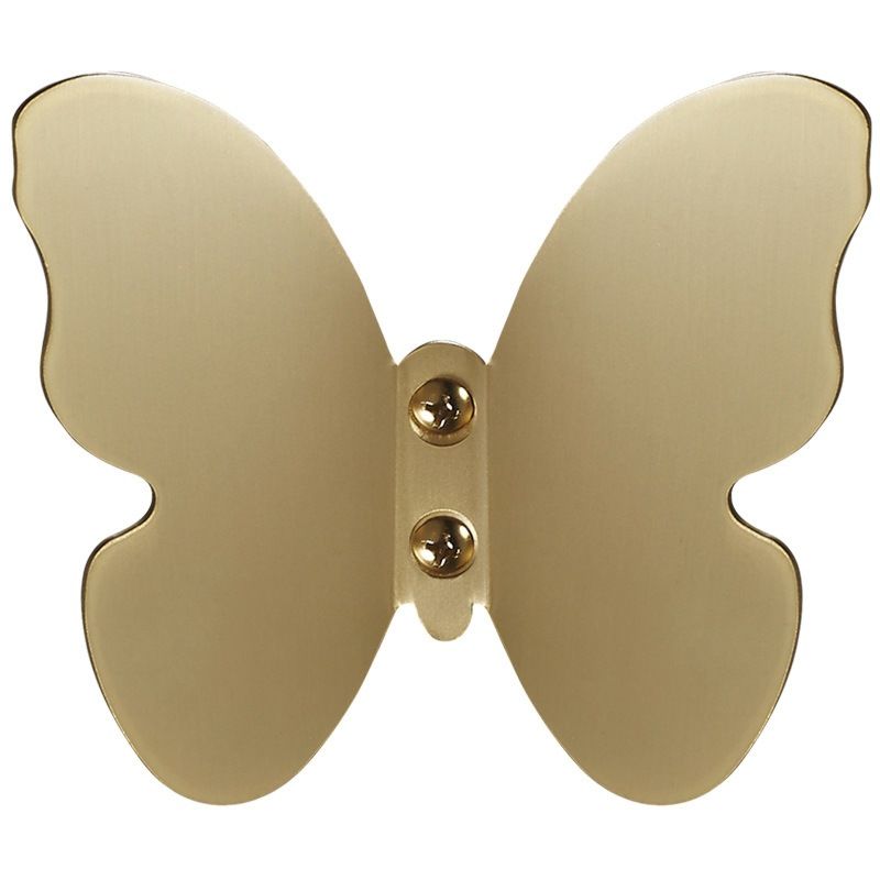 Brass Brushed Bathroom Wall Hanging Hohok Butterfly Single Hook