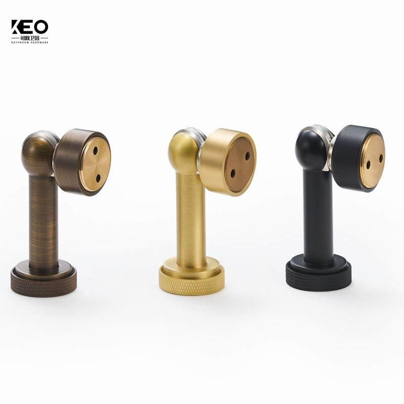 Brass Door Stops Heavy Duty Knurling Door Holder Magnetic Door Stopper Catch