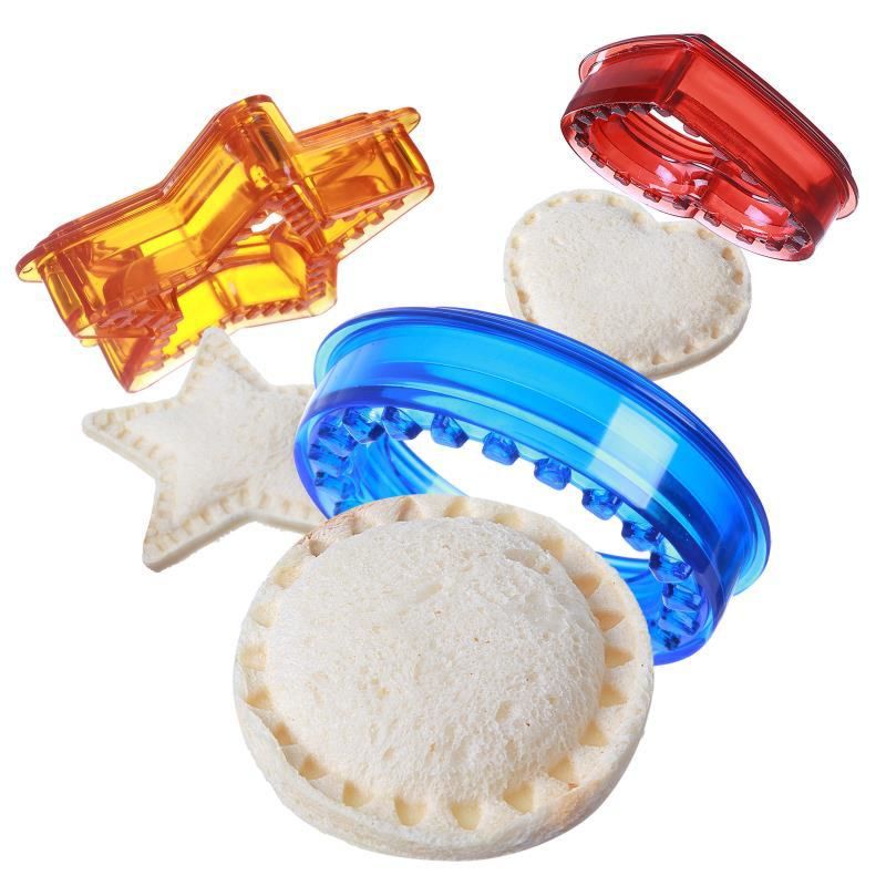 Bread Sandwich Cookie Decruster Pancake Maker Boys Girls Kids Diy Cutter and Sealer Set for Lunchbox and Bento Box