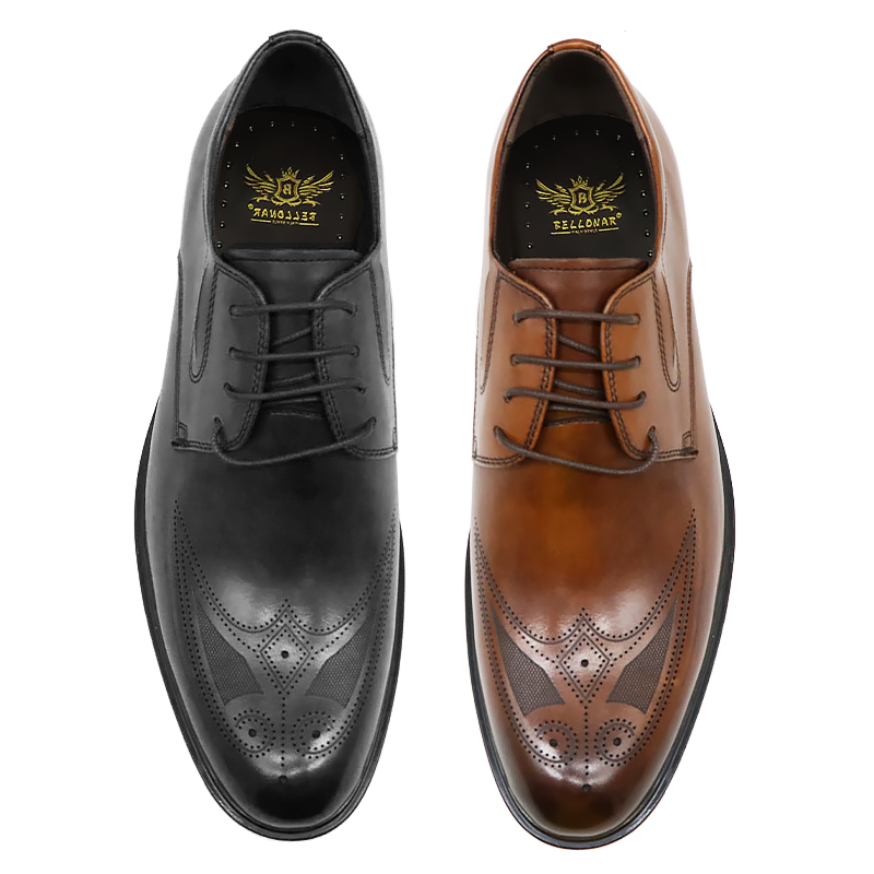 Brogue Shoes for Men Leather Shoes Oxford Dress Shoes with Genuine Leather