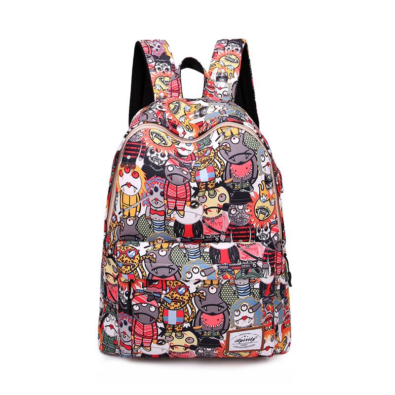 Bubm Backpacks for Teen Girls Printed Floral School Bag Large Women Girl Book Bags for School