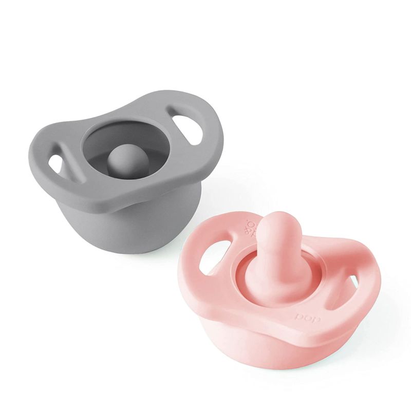 Built in Pacifier Case Retractable Version Baby Soft Toy Soother Teething Pop Silicone Baby Pacifier