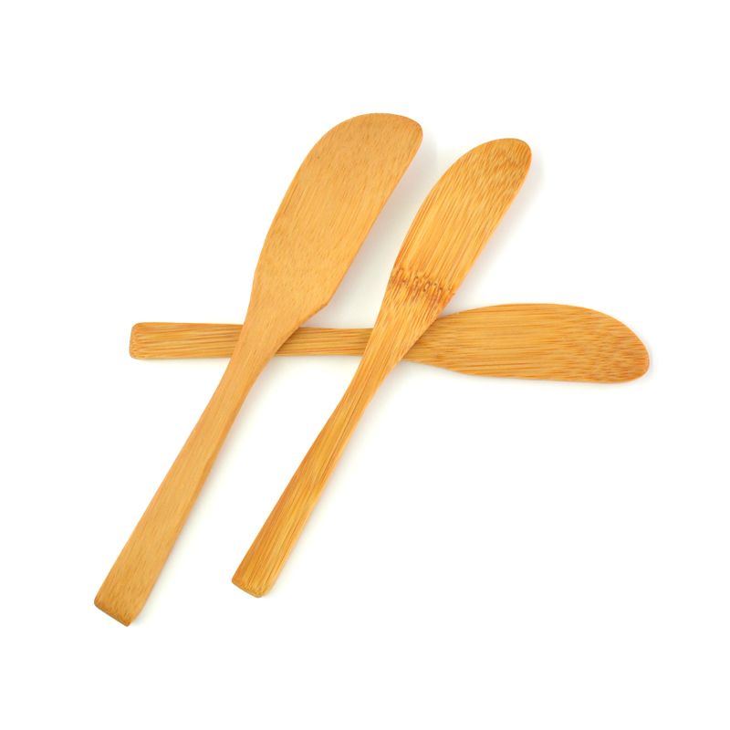 Butter Knife Bamboo Wooden Cheese Spreader Kitchen Use