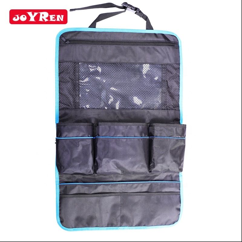 Car Back Seat Rear Organizer Pocket Storage Multi Auto Hanger Travel Bag Black